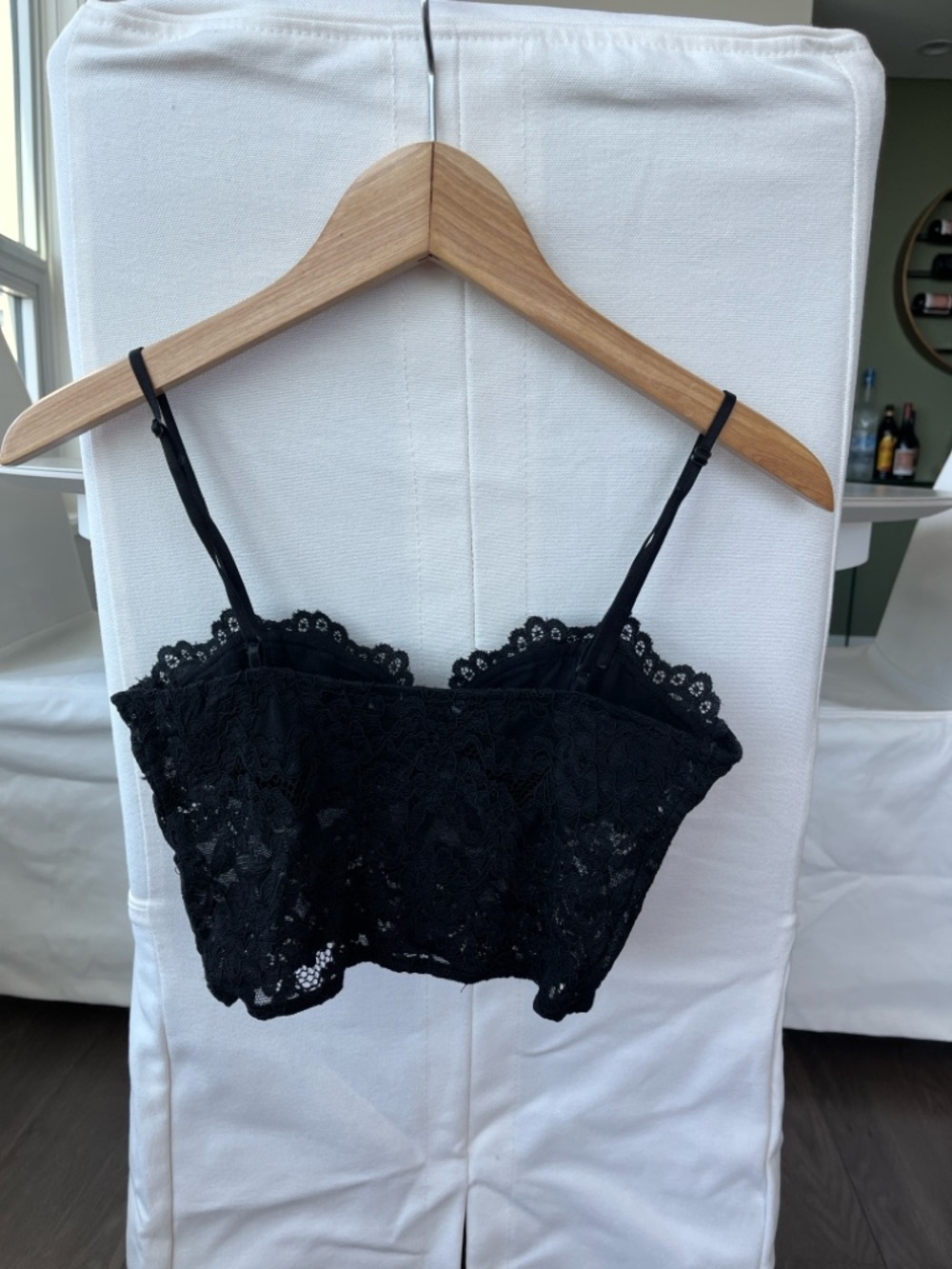 Zara Black Lace Cropped Bralette - Picture 6 of 8